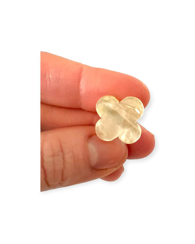 Mother of pearl clover leaf earrings - Sundara Joon