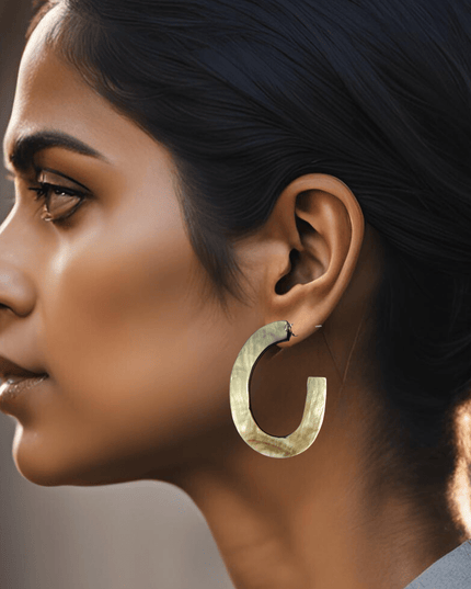 Mother of pearl earrings in bold shapes - Sundara Joon