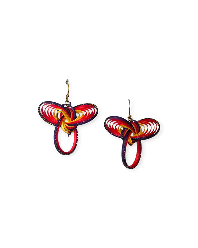 Organic bamboo earrings bursting color and opportunities - Sundara Joon