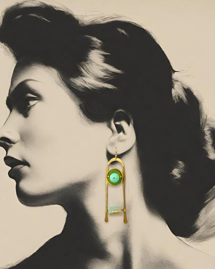 Organic scala earrings - Sundara Joon