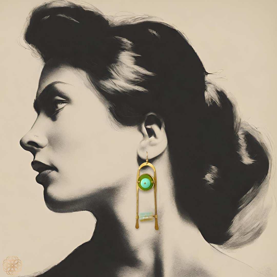 Organic scala earrings - Sundara Joon
