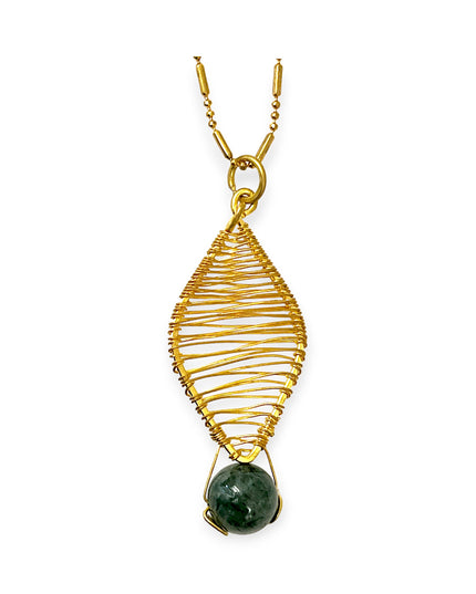 Organic tribal inspired pendant necklace - Sundara Joon