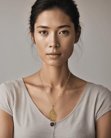 Organic tribal inspired pendant necklace - Sundara Joon