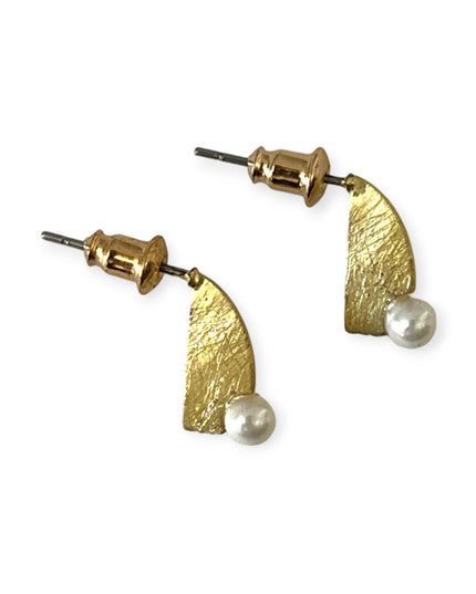 Sail inspired pearl drop earrings - Sundara Joon