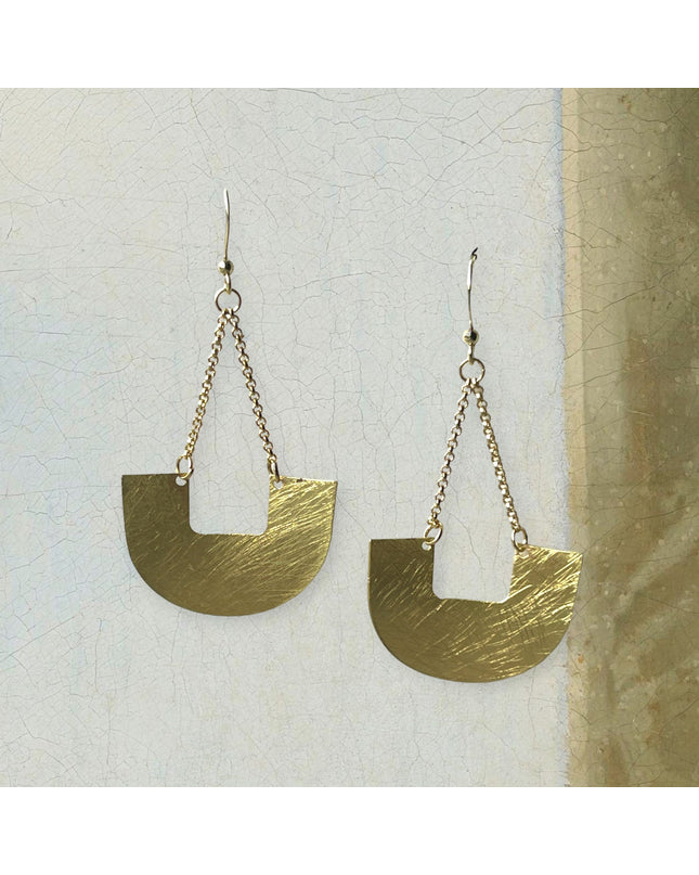 Semi-circle drop earrings that deliver a modern feel - Sundara Joon