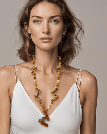 Step function amber necklace - Sundara Joon