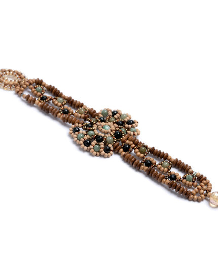 Sunburst design jasper beaded bracelet - Sundara Joon