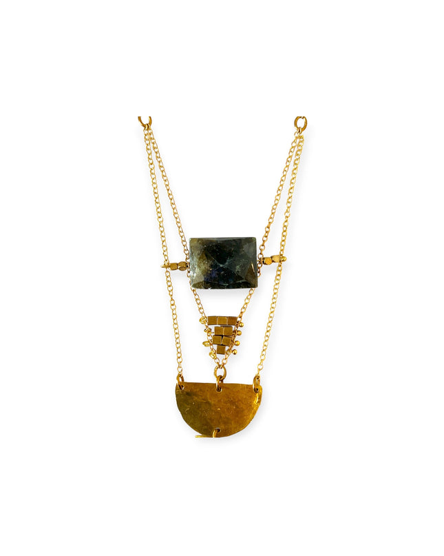 Tribal feel pendant necklace - Sundara Joon