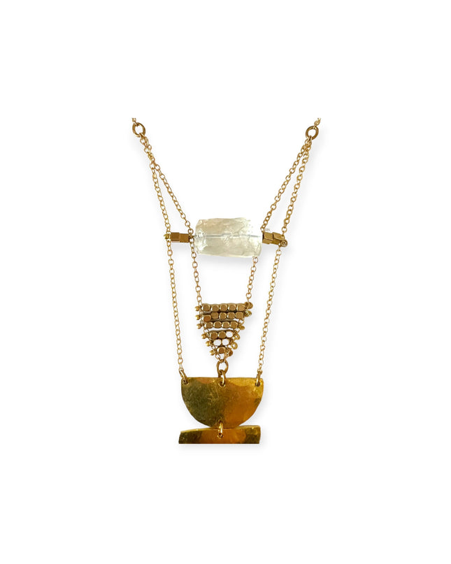 Tribal feel pendant necklace - Sundara Joon