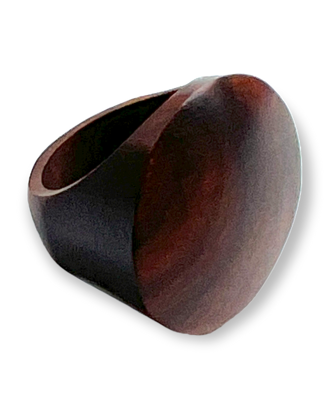 Natural wooden statement ring - Sundara Joon