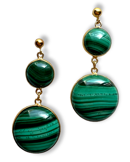 Malachite drop earrings that deliver a classic look -  Sundara Joon