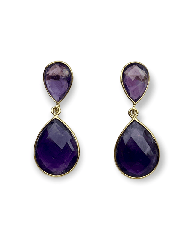 Amethyst for a purple punch earrings - Sundara Joon