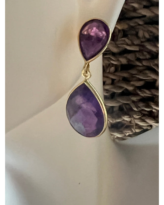 Amethyst for a purple punch earrings - Sundara Joon