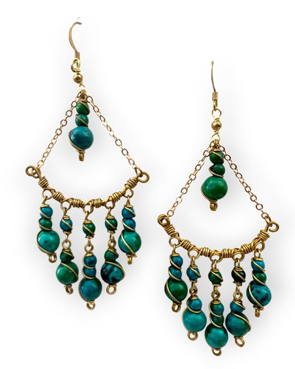 Beaded drop statement earrings with a boho vibeSundara Joon