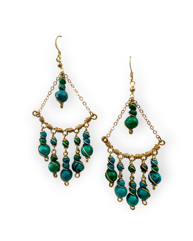 Beaded drop statement earrings with a boho vibeSundara Joon