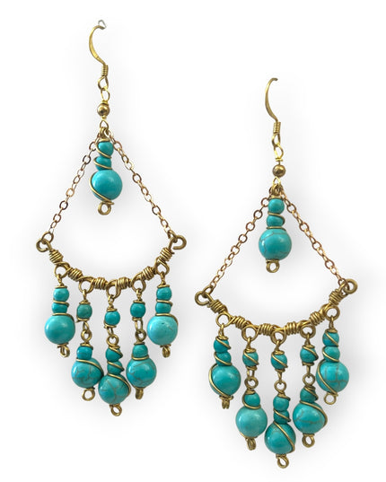 Beaded drop statement earrings with a boho vibeSundara Joon