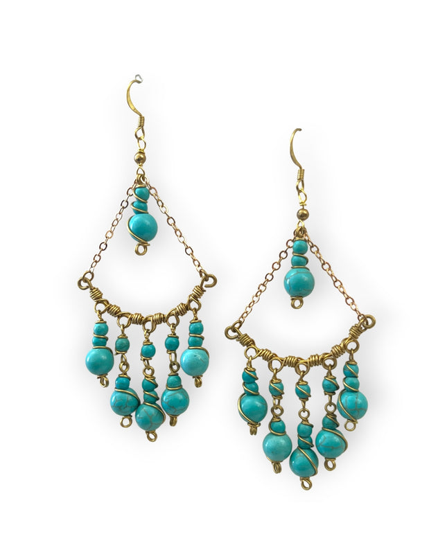 Beaded drop statement earrings with a boho vibeSundara Joon