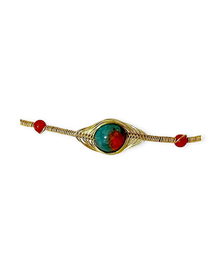 Beaded gemstone choker necklace - Sundara Joon