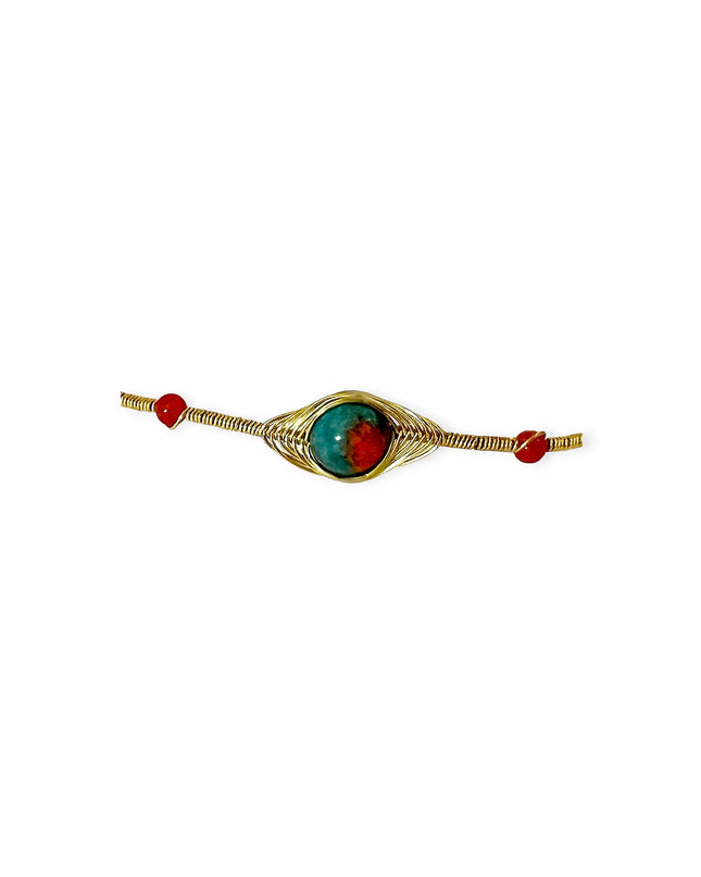 Beaded gemstone choker necklace - Sundara Joon