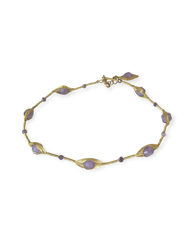 Beaded gemstone choker necklace - Sundara Joon