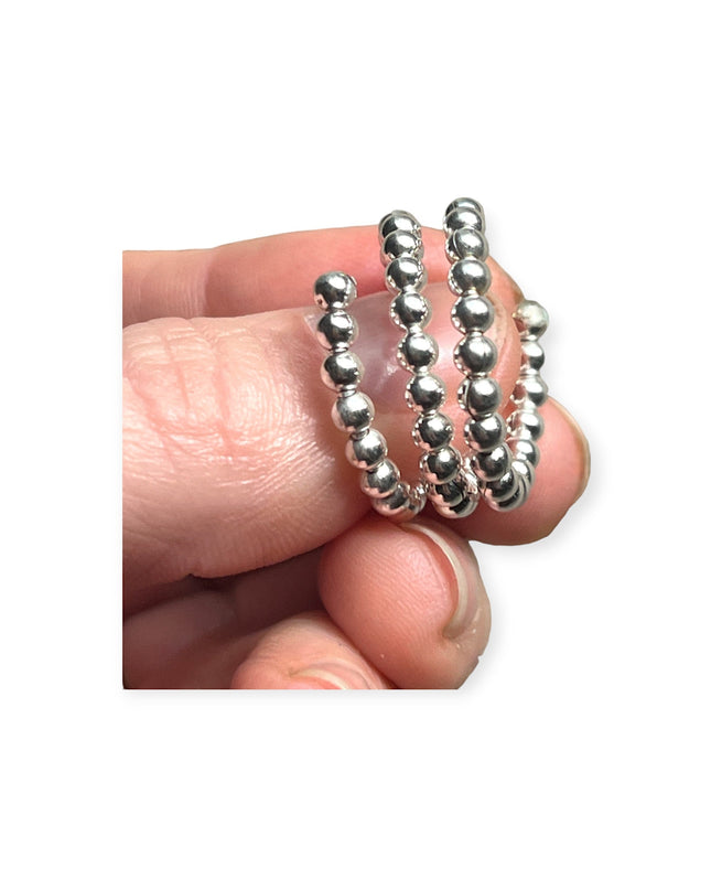 Beaded silver ring - Sundara Joon