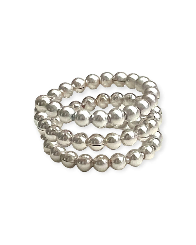 Beaded silver ring - Sundara Joon