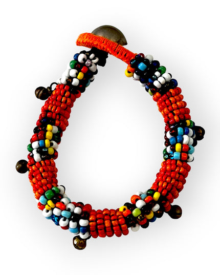 Bold beaded colorful tribal bracelet - Sundara Joon