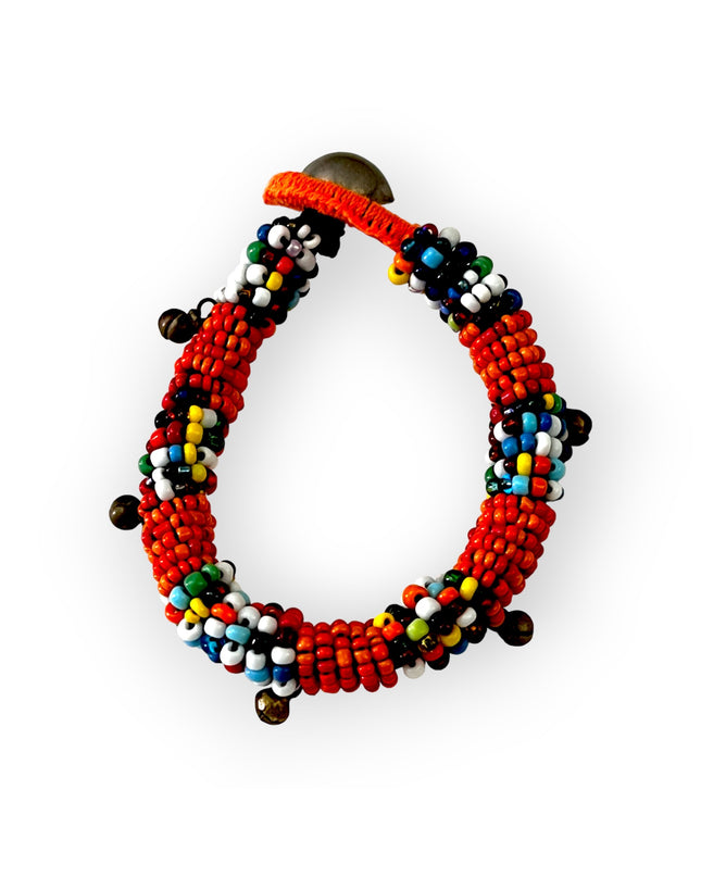 Bold beaded colorful tribal bracelet - Sundara Joon