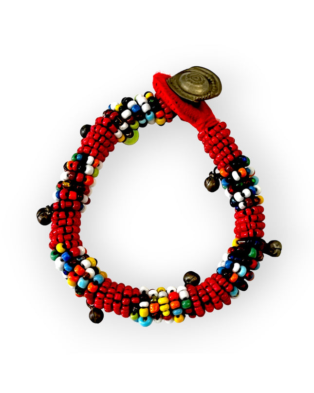 Bold beaded colorful tribal bracelet - Sundara Joon