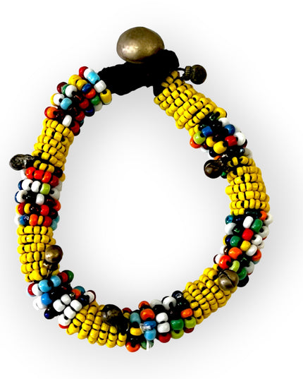 Bold beaded colorful tribal bracelet - Sundara Joon