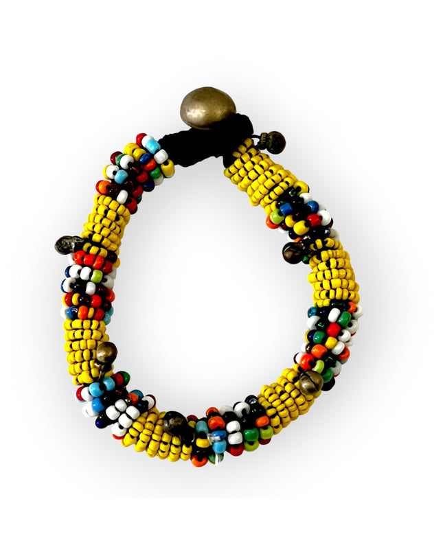 Bold beaded colorful tribal bracelet - Sundara Joon