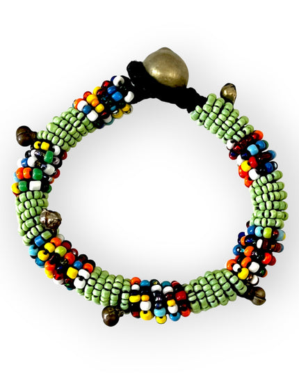 Bold beaded colorful tribal bracelet - Sundara Joon