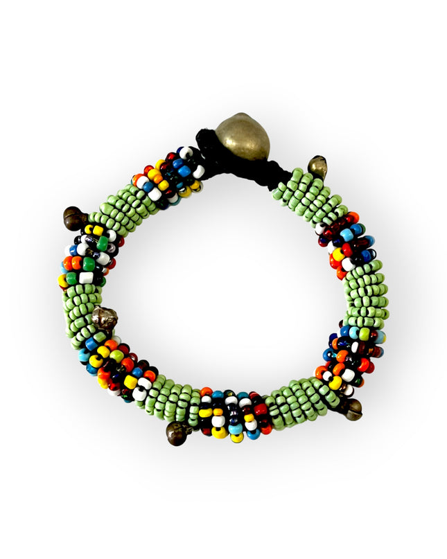 Bold beaded colorful tribal bracelet - Sundara Joon