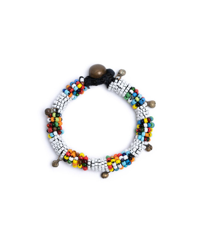 Bold beaded colorful tribal bracelet - Sundara Joon