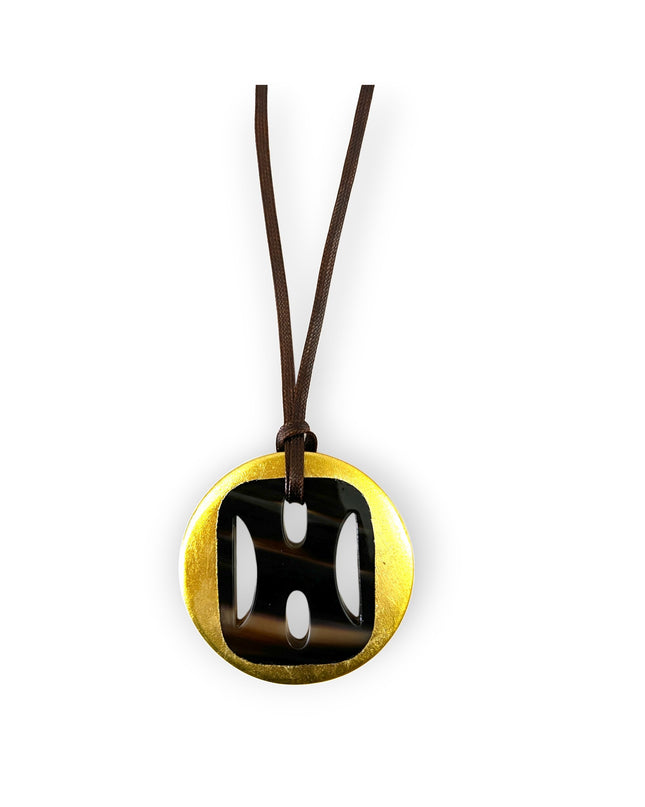 Bold medallion with Asian accent pendant necklace - Sundara Joon