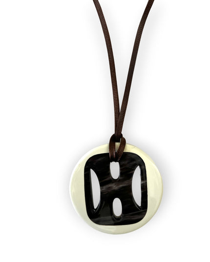 Bold medallion with Asian accent pendant necklace - Sundara Joon