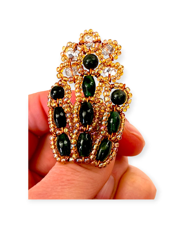 Cactus flower elbaite ring, beautifully handcrafted - Sundara Joon