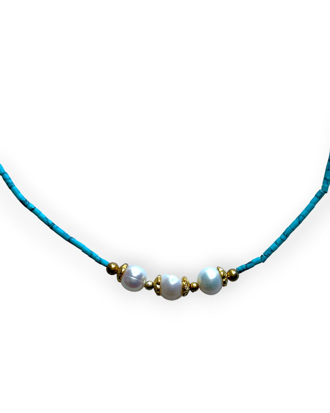 Choker length pearl forward necklace - Sundara Joon