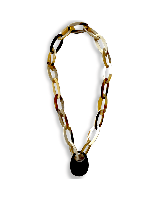 Classic and bold chainlink pendant statement necklace - Sundara Joon