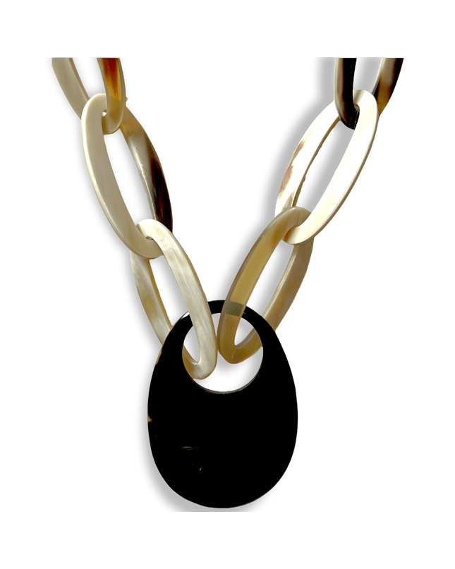 Classic and bold chainlink pendant statement necklace - Sundara Joon