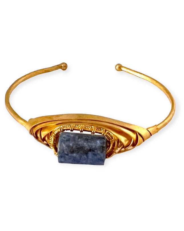 Colorful art deco inspired cuff bracelet - Sundara Joon