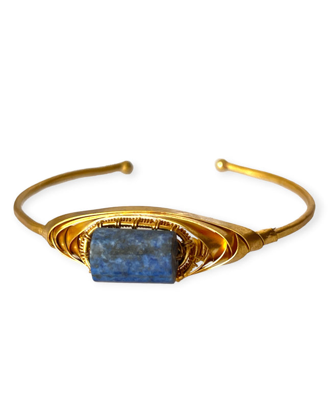 Colorful art deco inspired cuff bracelet - Sundara Joon