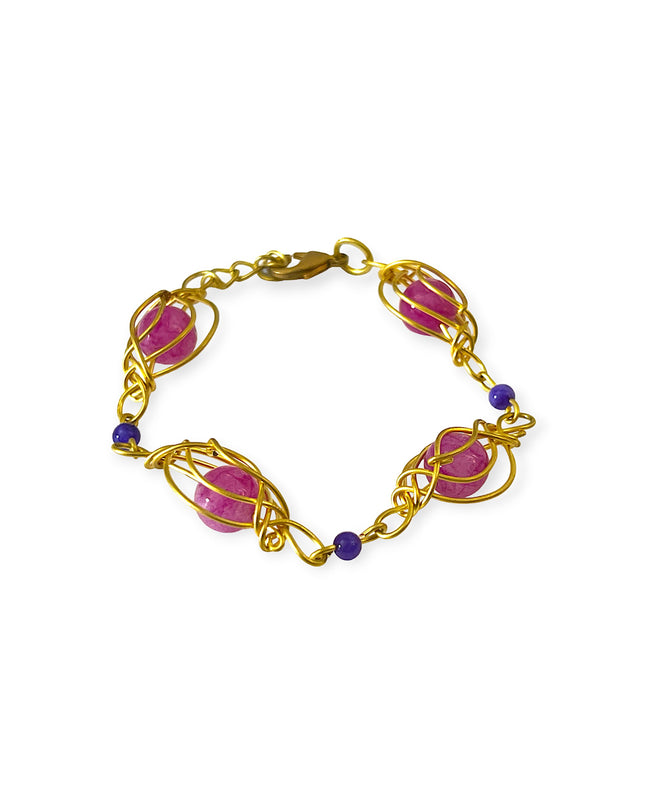 Colorful open weave chainlink bracelet - Sundara Joon