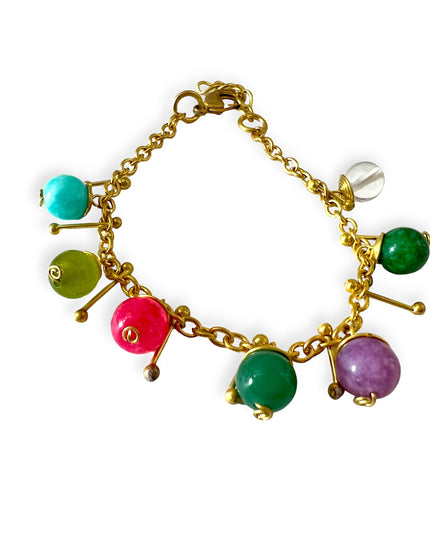 Colorful orb link bracelet - Sundara Joon