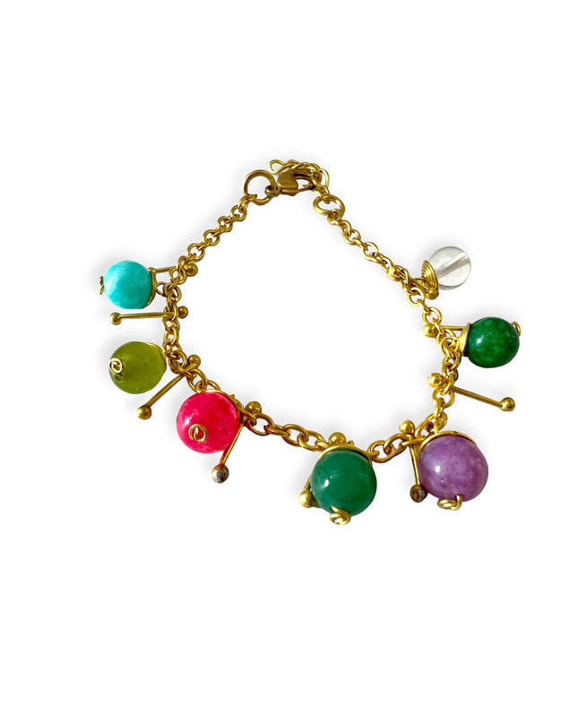 Colorful orb link bracelet - Sundara Joon