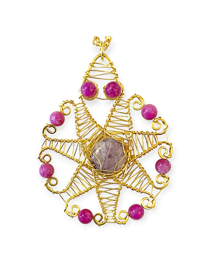 Colorful organic star pendant necklace - Sundara Joon