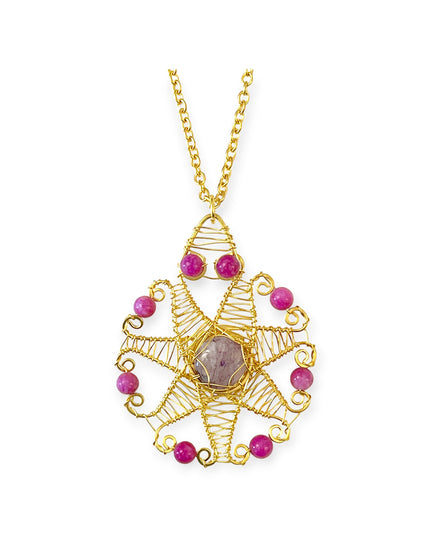 Colorful organic star pendant necklace - Sundara Joon