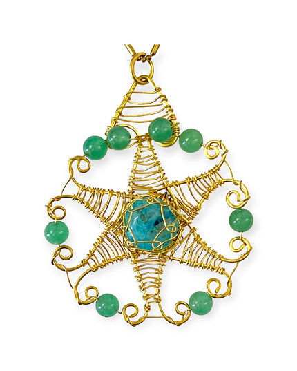 Colorful organic star pendant necklace - Sundara Joon