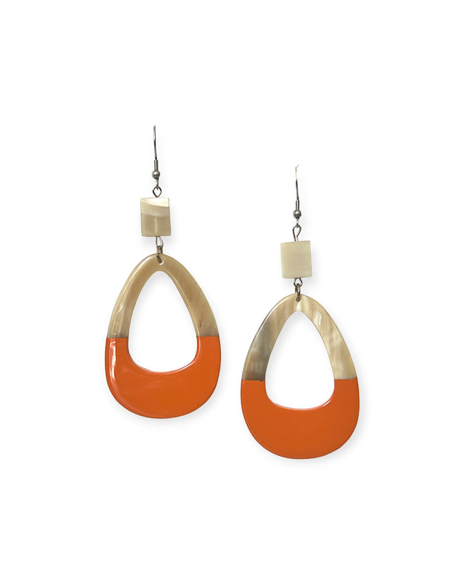 Colorful oval drop statement earrings with bold color - Sundara Joon