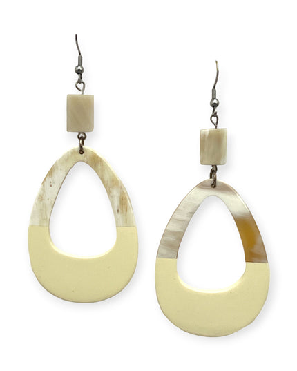 Colorful oval drop statement earrings with bold color - Sundara Joon